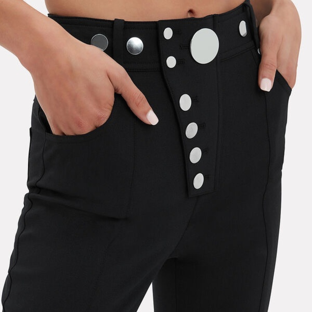 ALEXANDER WANG High Waist Snap Ponte Leggings Size 8 - Picture 5 of 7